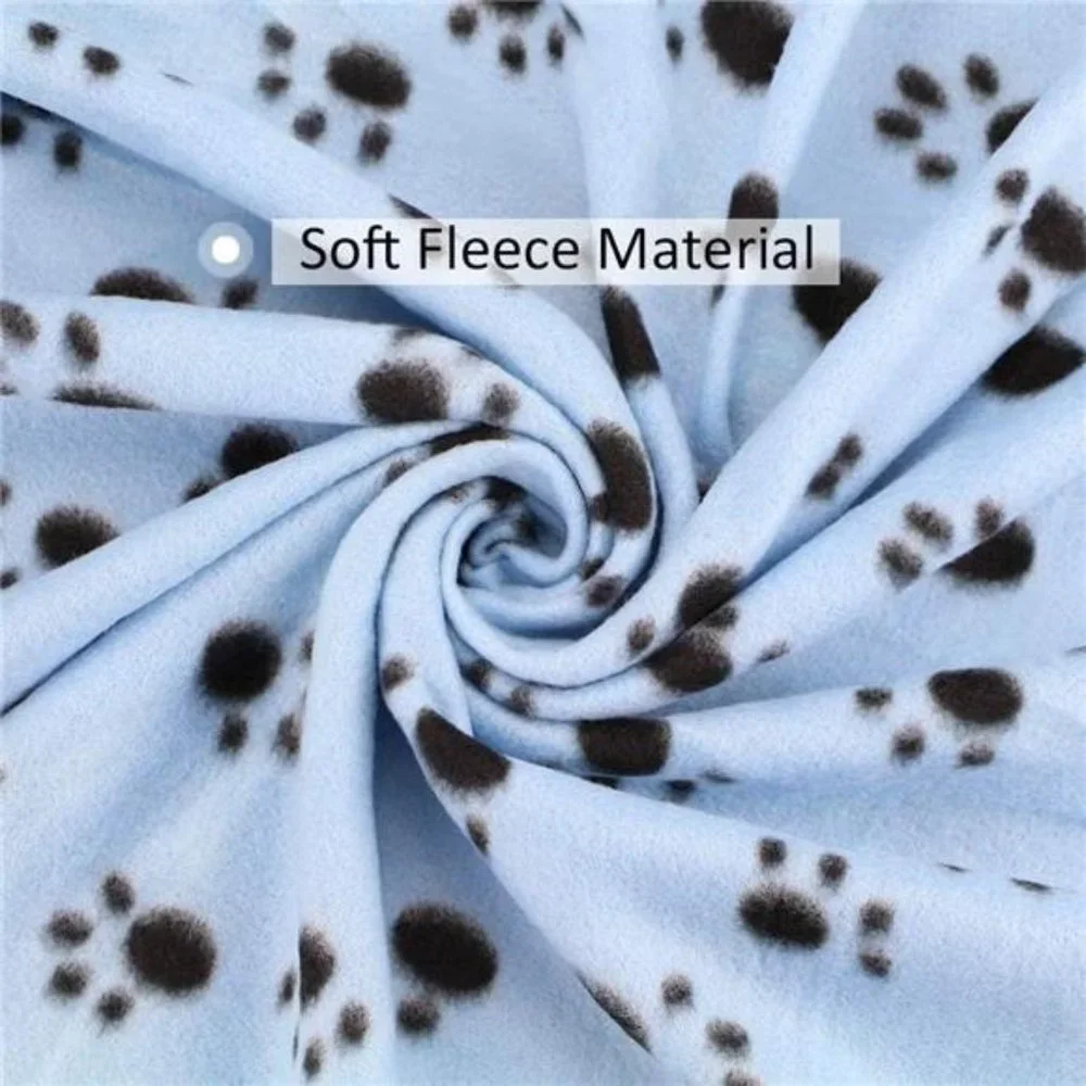 Warm Paw Print Blanket/Bed Cover for Dogs and Cats, 6 Pack of 24x28 Inches